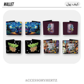 کیف پول مردانه و زنانه طرح شخصیتهای فانتزی مدل Sticker Art