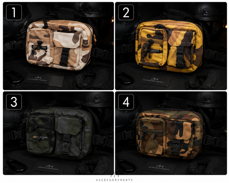 کیف سینهای تاکتیکال چریکی چندکاره | چست بگ کراس بادی ضدآب مدل Urban Tactical