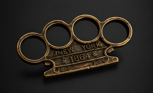 پنجه بوکس فلزی مدل NEW YORK 1864 | دکوری و کلکسیونی