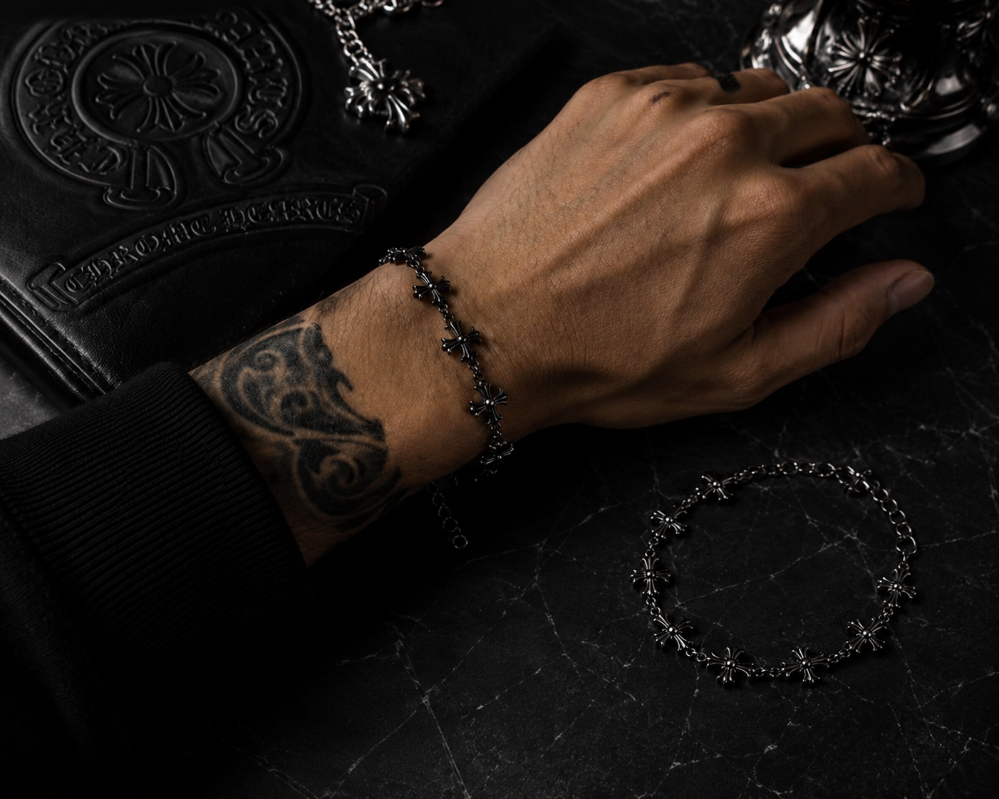 دستبند  کروم هارتز  | دستبند Chrome Hearts