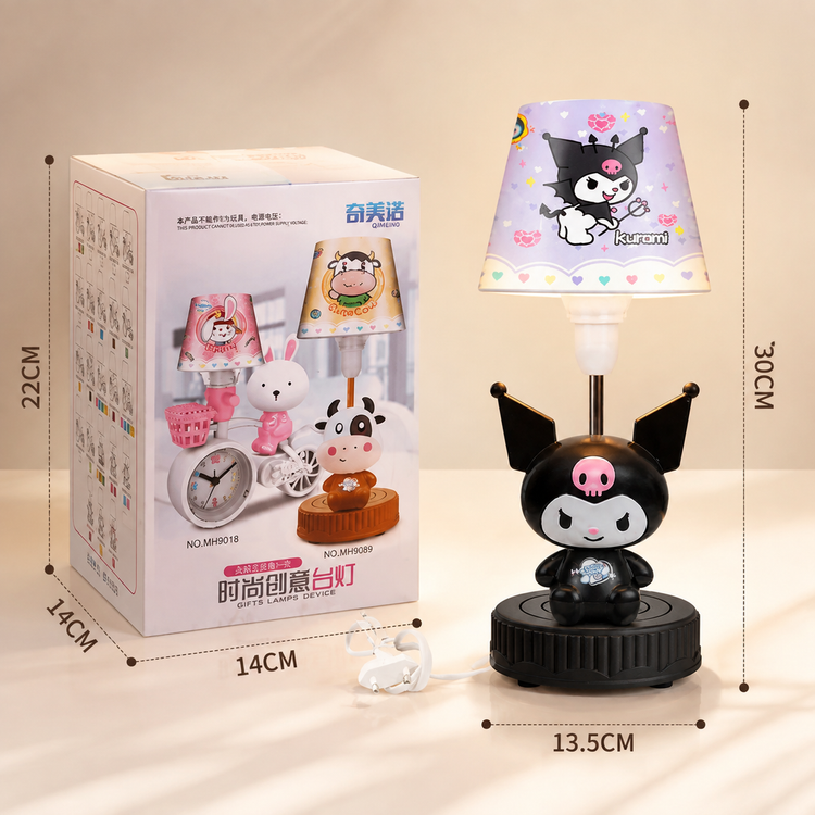 چراغ خواب رومیزی کرومی Kuromi فانتزی طرح کورو می ارتفاع 30 سانتیمتر