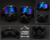 عینک ماسک موتورسواری مدل Goggles Mask | نقاب صورت موتورسواری با طلق رنگی