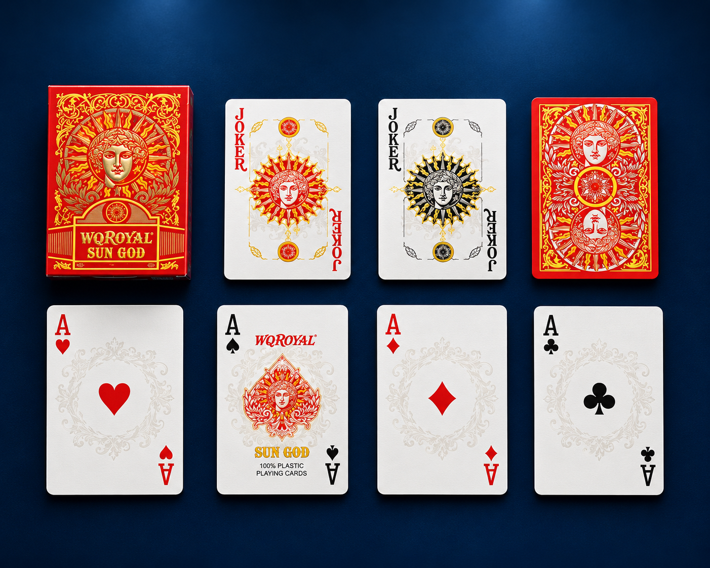 پاسور بازی WQROYAL Sun God مدل Red Edition طرح خدای خورشید